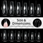140pc 3D Diamond Soft Gel Nail Tips Style 04 Nail Art Designs