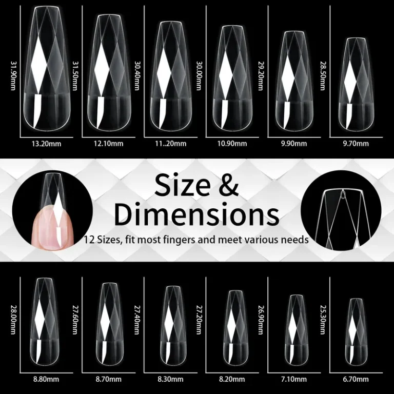 140pc 3D Diamond Soft Gel Nail Tips Style 04 Nail Art Designs