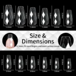 140pc 3D Diamond Soft Gel Nail Tips Style 05 Nail Art Designs