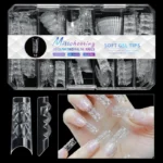 140pc 3D Diamond Soft Gel Nail Tips Style 12 Nail Art Designs