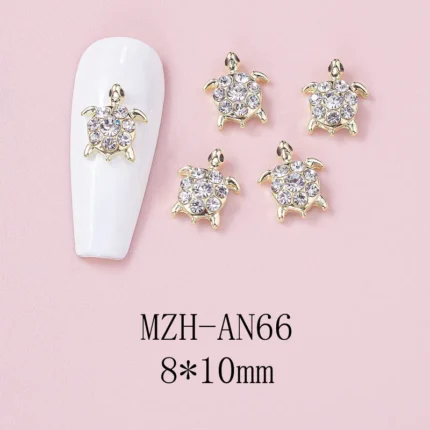Nail Art Deco Beach Rhinestone Turtle Ocean Themed Charm Y01-MZH-AN66