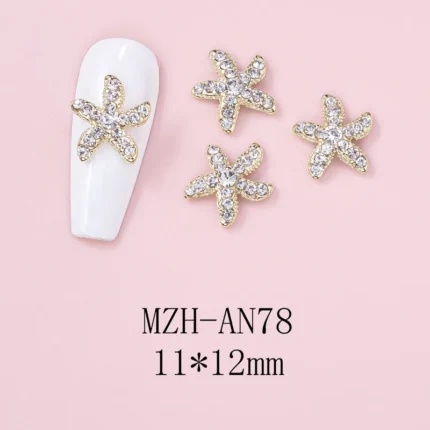 Nail Art Deco Beach Pearl Starfish Ocean Themed Charm Y01-MZH-AN78