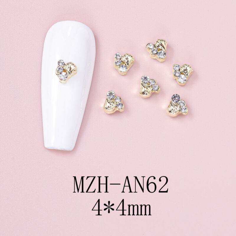 Nail Art Deco Beach Rhinestone Clam Ocean Themed Charm Y01-MZH-AN62