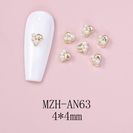 Nail Art Deco Beach Rhinestone Clam Ocean Themed Charm Y01-MZH-AN63