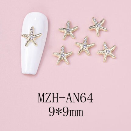 Nail Art Deco Beach Rhinestone Starfish Ocean Themed Charm Y01-MZH-AN64