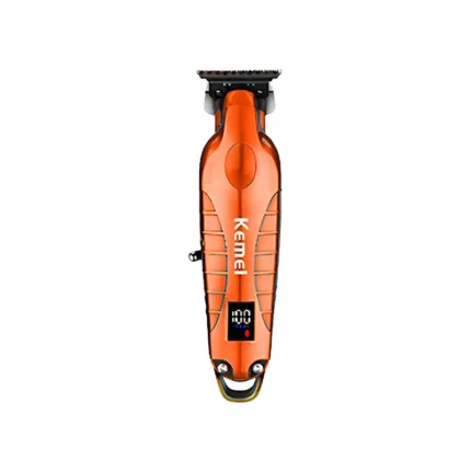 Kemei KM-2293-O Orange Hair Clippers Rechargable Cordless Type-C