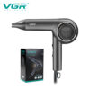This is a sample product for a black hair dryer from the brand VGR